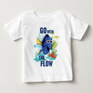 T-shirt Pour Bébé Dory & Nemo Aller avec le graphique de l'aquarel