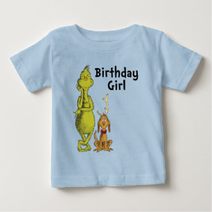 T-shirt Pour Bébé Dr. Seuss Grinch Hiver Anniversaire Fille