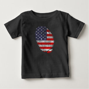 T-shirt Pour Bébé Drapeau américain, Drapeau américain