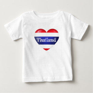 T-shirt Pour Bébé Drapeau cardiaque en Thaïlande