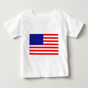 T-shirt Pour Bébé Drapeau Chats Noirs Et Bandes