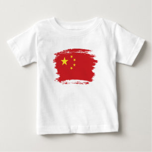 T-shirt Pour Bébé Drapeau chinois