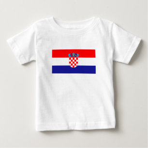 T-shirt Pour Bébé Drapeau Croate
