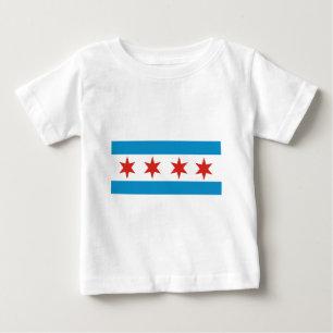 T-shirt Pour Bébé drapeau de Chicago
