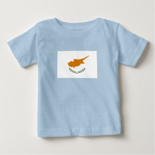 T-shirt Pour Bébé Drapeau de Chypre