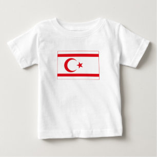 T-shirt Pour Bébé Drapeau de Chypre du Nord