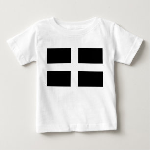T-shirt Pour Bébé Drapeau de Cornouailles (Cornwall) (Comté d'Anglet