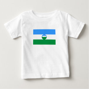 T-shirt Pour Bébé Drapeau de Kabardino-Balkarie