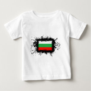 T-shirt Pour Bébé Drapeau de la Bulgarie