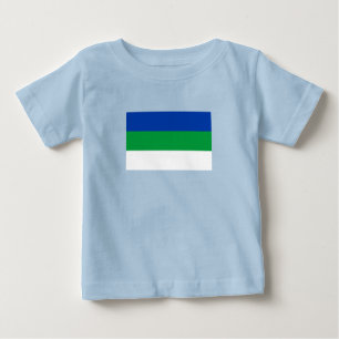 T-shirt Pour Bébé Drapeau de la République de Komi