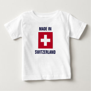 T-shirt Pour Bébé Drapeau de la Suisse