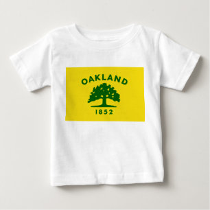 T-shirt Pour Bébé Drapeau de la ville d'Oakland (Californie)