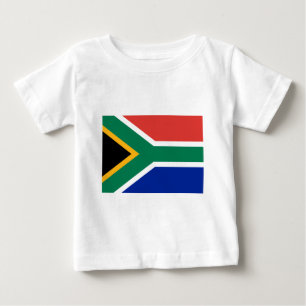 T-shirt Pour Bébé Drapeau de l'Afrique du Sud