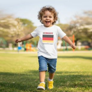 T-shirt Pour Bébé Drapeau de l'Allemagne