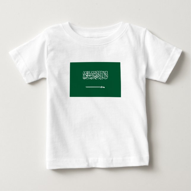 T-shirt Pour Bébé Drapeau de l'Arabie saoudite (Devant)