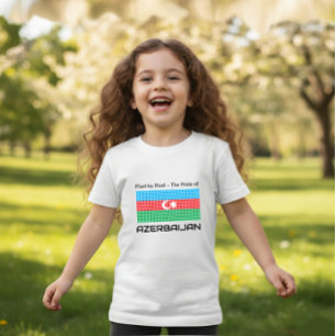 T-shirt Pour Bébé Drapeau de l'Azerbaïdjan
