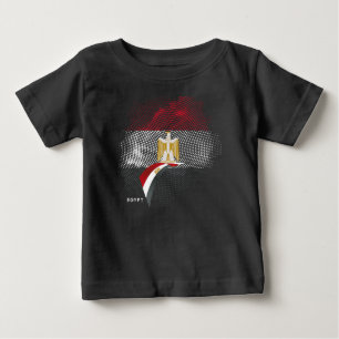 T-shirt Pour Bébé Drapeau de l'Égypte