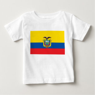 T-shirt Pour Bébé Drapeau de l'Équateur