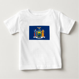 T-shirt Pour Bébé Drapeau de l'État de New York