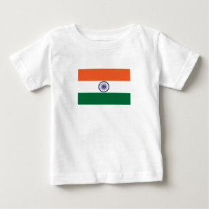 T-shirt Pour Bébé Drapeau de l'Inde