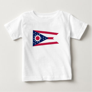 T-shirt Pour Bébé Drapeau de l'Ohio