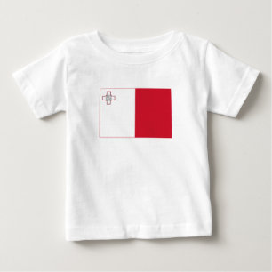 T-shirt Pour Bébé Drapeau de Malte