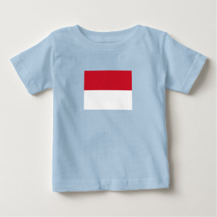 T-shirt Pour Bébé Drapeau de Monaco