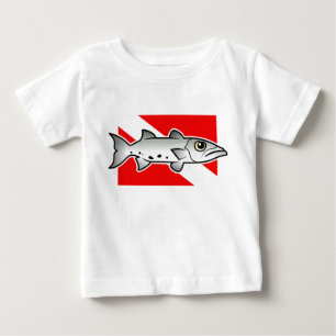 T-shirt Pour Bébé Drapeau de plongée de Barracuda