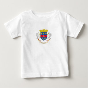 T-shirt Pour Bébé Drapeau de Saint-Barthélemy