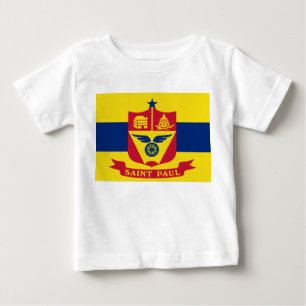 T-shirt Pour Bébé Drapeau de Saint Paul (Minnesota)