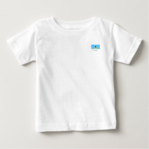 T-shirt Pour Bébé Drapeau de Sainte-Lucie