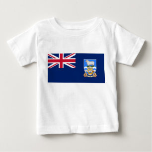 T-shirt Pour Bébé Drapeau des îles Falkland (Territoire britannique)