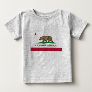 T-shirt Pour Bébé Drapeau d'État de Californie