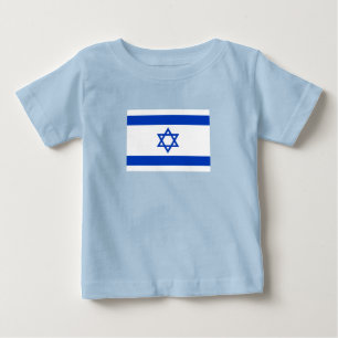 T-shirt Pour Bébé Drapeau d'Israël