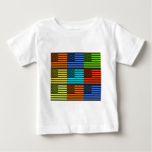 T-shirt Pour Bébé Drapeau drôle USA