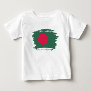 T-shirt Pour Bébé Drapeau du Bangladesh