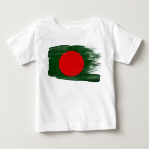 T-shirt Pour Bébé Drapeau du Bangladesh