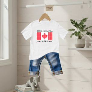 T-shirt Pour Bébé Drapeau du Canada