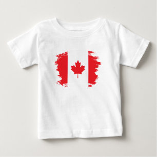 T-shirt Pour Bébé Drapeau du Canada