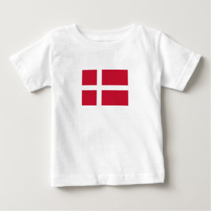 T-shirt Pour Bébé Drapeau du Danemark