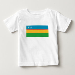 T-shirt Pour Bébé Drapeau du Karakalpakstan