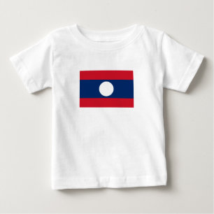 T-shirt Pour Bébé Drapeau du Laos