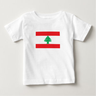 T-shirt Pour Bébé Drapeau du Liban