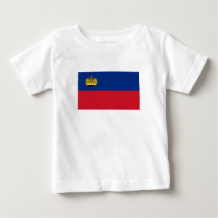 T-shirt Pour Bébé Drapeau du Liechtenstein