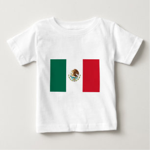 T-shirt Pour Bébé Drapeau du Mexique