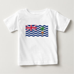 T-shirt Pour Bébé Drapeau du Territoire britannique de l'océan Indie