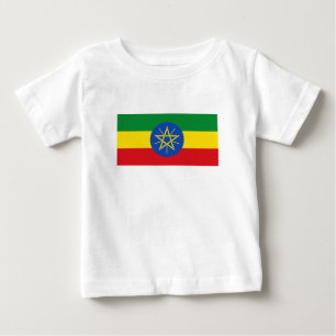 T-shirt Pour Bébé Drapeau Éthiopie