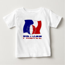 Drapeau français avec balle de football