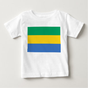 T-shirt Pour Bébé Drapeau gabonais (Gabon)