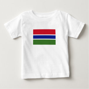 T-shirt Pour Bébé Drapeau Gambie